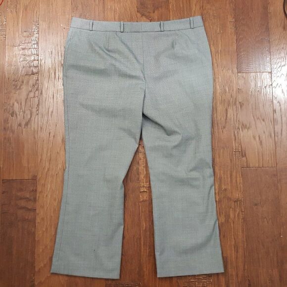 LEWIT -  NEW Slim Ankle Pants Black Micro Tweed 16 - Picture 3 of 5